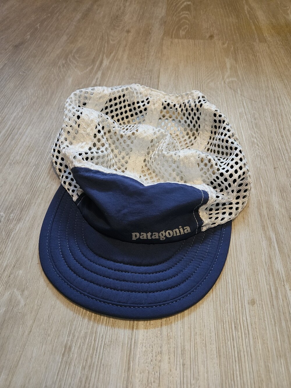 PATAGONIA Duckbill Cap Blue White Mesh One Size Adjustable